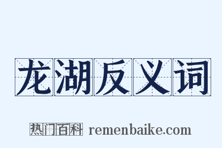 龙湖反义词是什么意思的图片